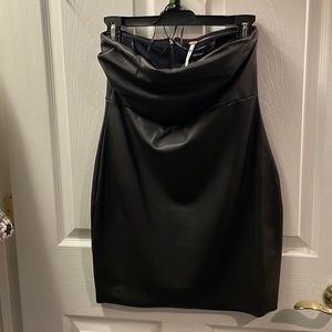 Black Leather Dress Size 6
